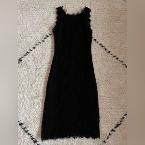 Eyelash lace body con dress